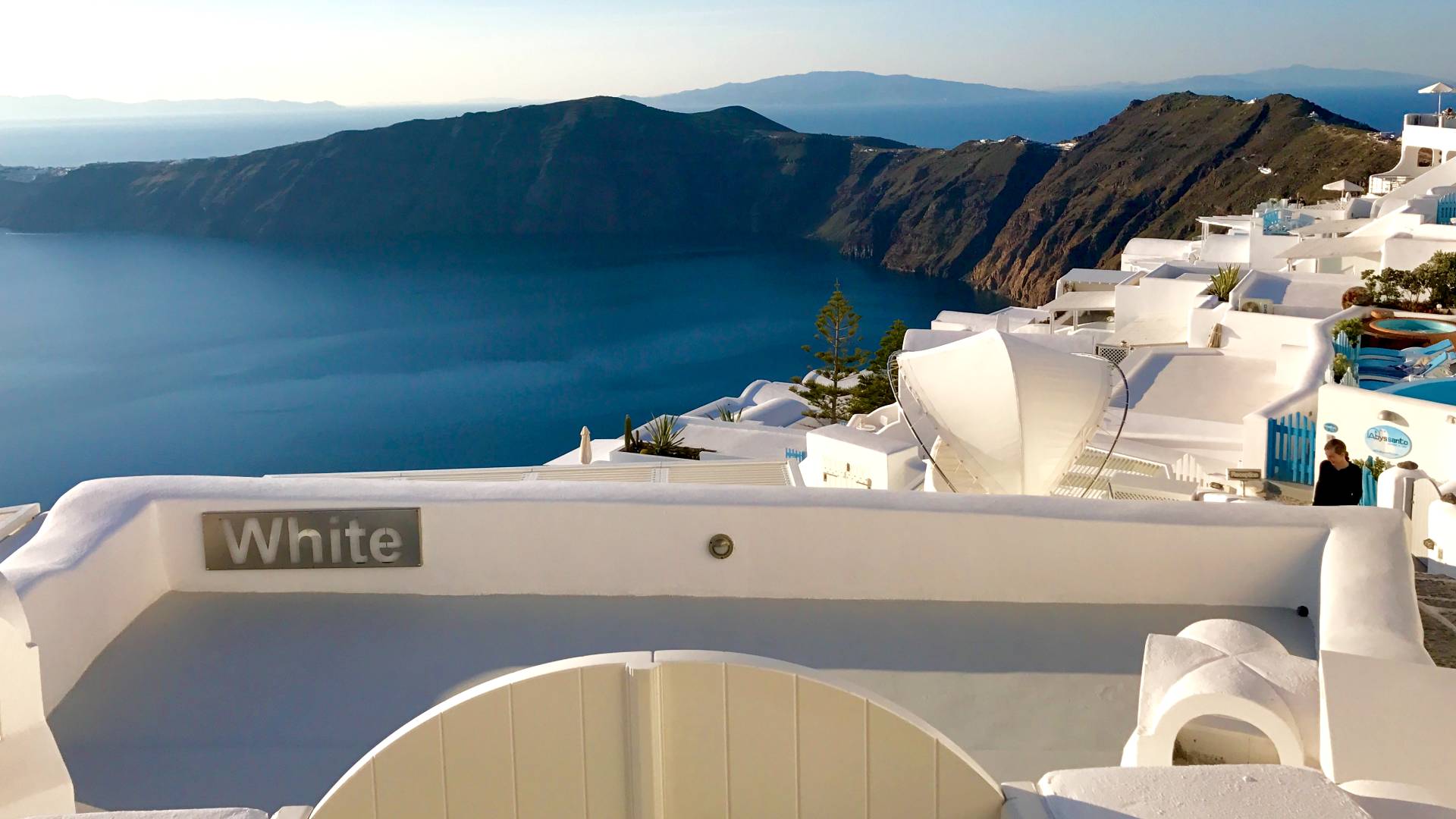 Imerovigli aan de kraterrand op Santorini