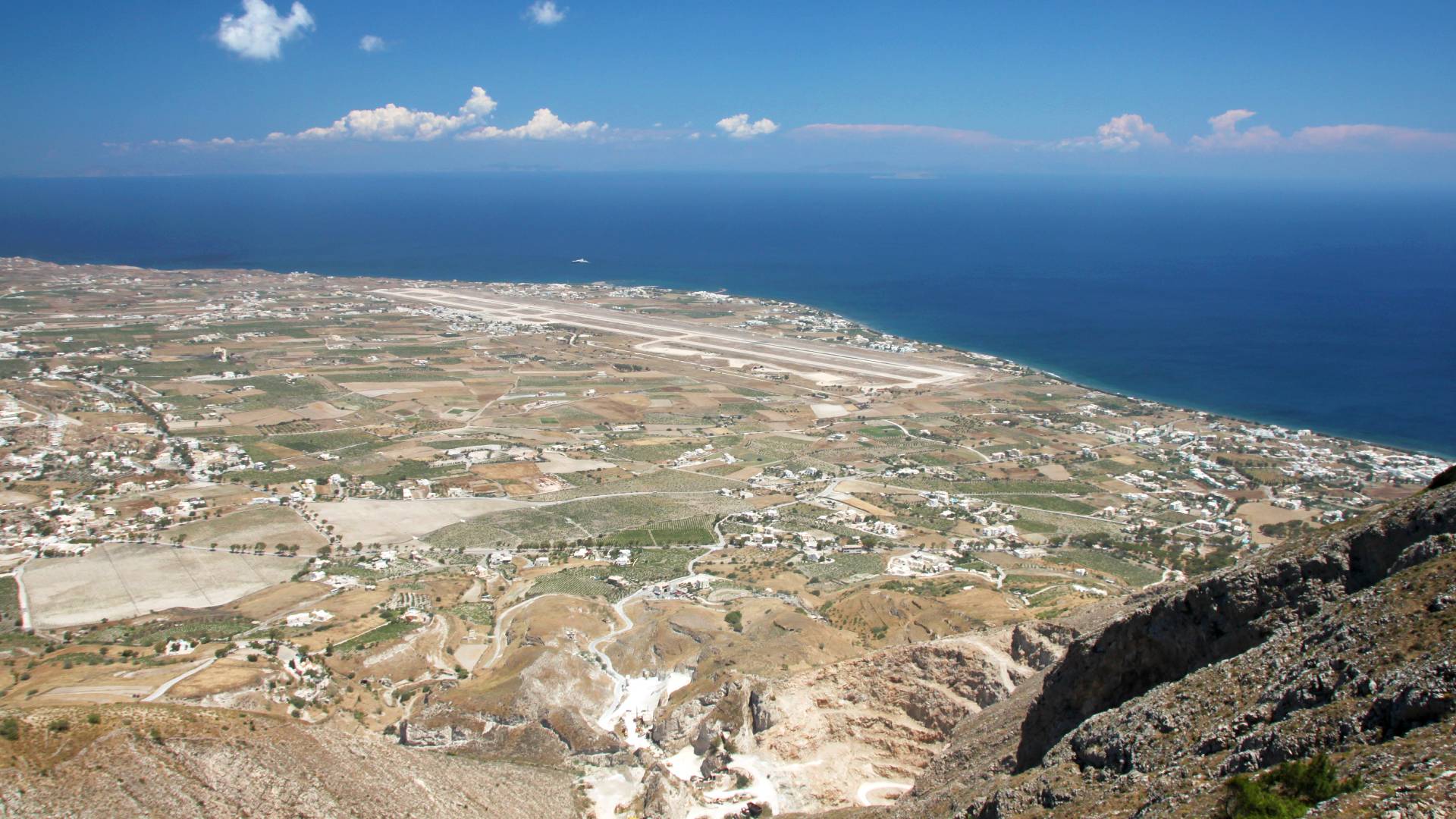 Vothonas op Santorini in Griekenland