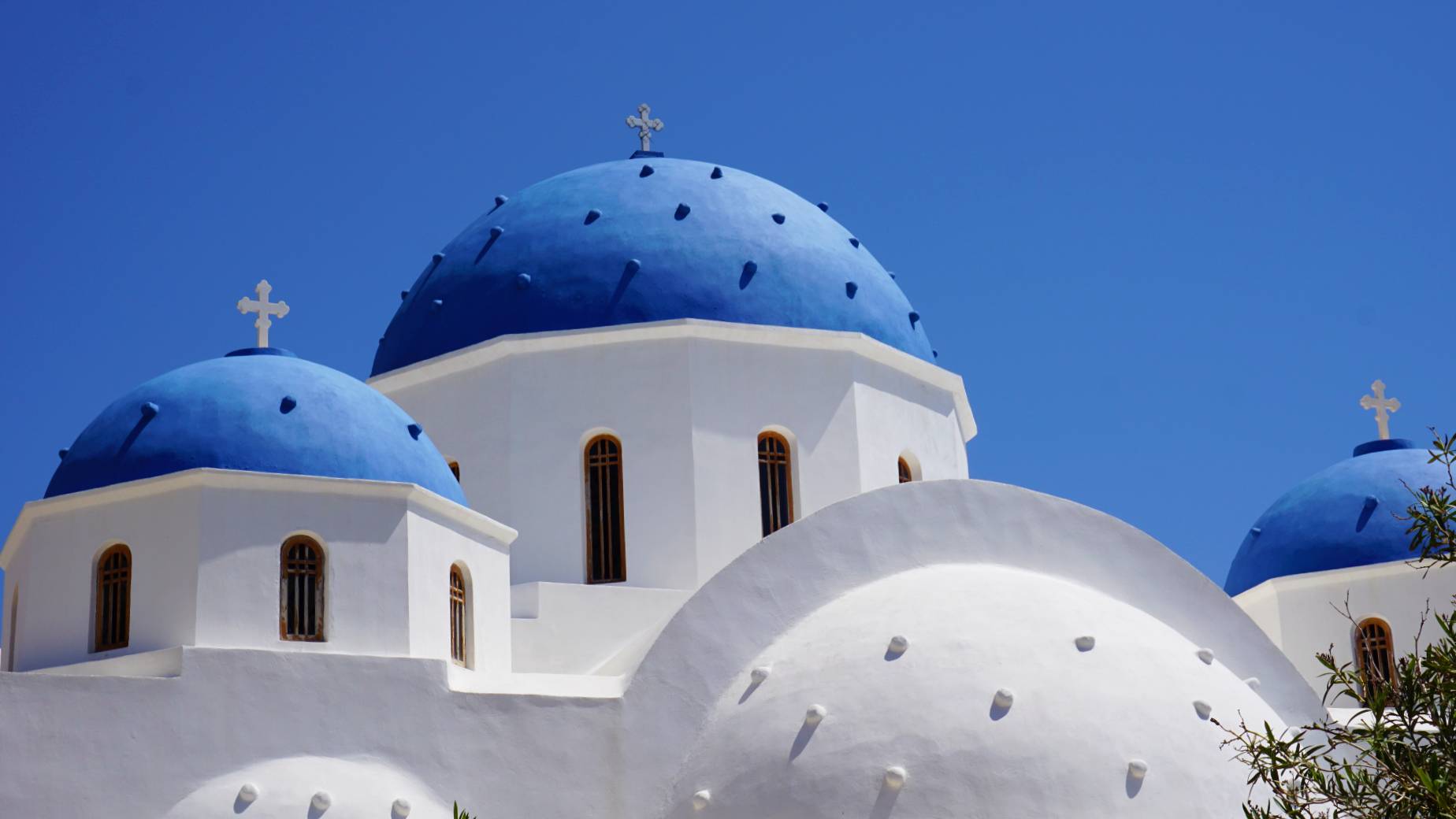 Perissa kerk op Santorini