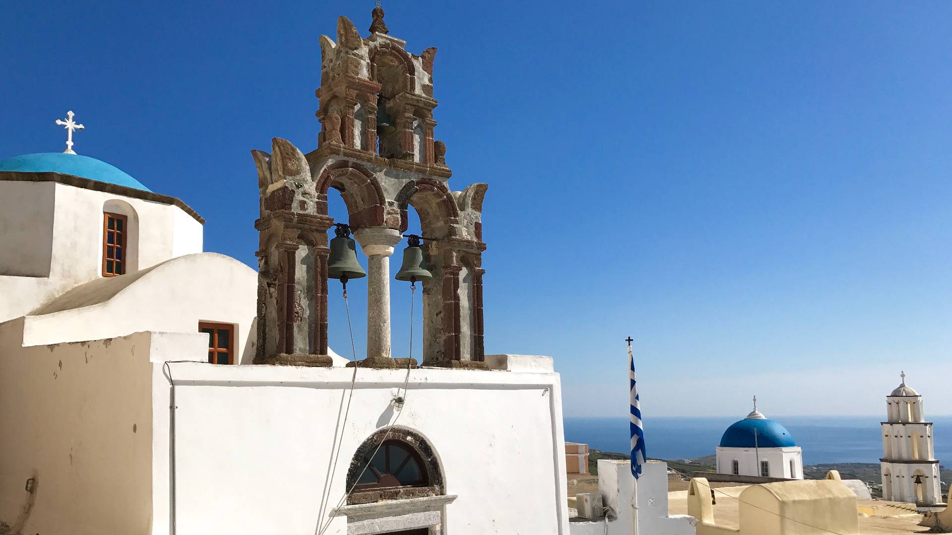 Pyrgos de oude hoofdstad van Santorini